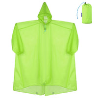 Sidiou Group Coated Nylon Raincoat Soft Rain Coat Waterproof Hooded Rain Poncho Outdoor Rain Jacket