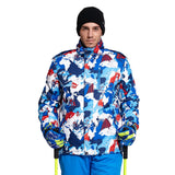 Men Hooded Windproof Ski Jacket