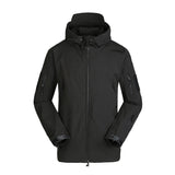 Sidiou Group Men Windproof Fleece Jacket Winter Warm Coat Outdoor Sport Hooded Ski Jacket Coat