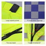 Sidiou Group Reflective Waterproof Rain Jacket Rainwear Coat Luminous Safety Raincoat
