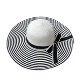 Sidiou Group straw hat women big wide brim beach hat sun hat foldable sun block hat