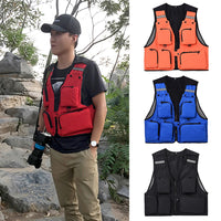 Sidiou Group Outdoor Fishing Waistcoat Sleeveless Fishing Jacket Multi-pockets Hunting Vest