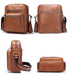 Sidiou Group Genuine Leather Shoulder Bag Men Messenger Bag Men Commercial Briefcase CrossBody Bag