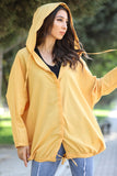 Sidiou Group Women Hooded Yellow Jacket