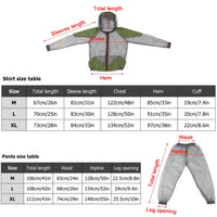 Sidiou Group Outdoor Suit  Mesh Hooded Suits  Insect Protective Mesh Shirt Gloves Pants