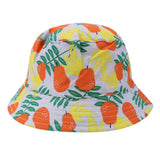 Sidiou Group Baby Infant Pear Print Sunbonnet Sun Hats Two-sided Fisherman 56-60CM Cap