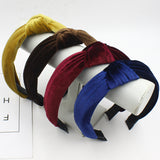 Sidiou Group New Hot Sale Bow knot Headbands for Women Lady Solid Cloth Hair Accessories