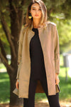 Shawl Collar Mink Nubuck Jacket