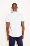Sidiou Group Men's Short Sleeves White Cotton Polo T-Shirt