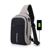 Sidiou Group USB charge one shoulder bag messenger bags waterproof sling chest bag  cross body bags