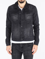 Men Black Denim Jacket