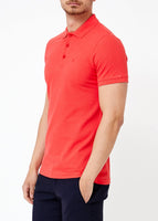 Sidiou Group Men's Oversize Basic Coral Polo T-Shirt