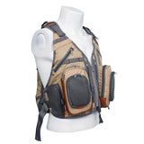 Sidiou Group Outdoor Fishing Vest Backpack Multi Pocket Breathable Mesh Fishing Vest