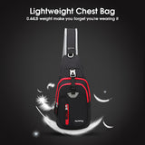 Sidiou Group Outdoor Sport Bag Crossbody Pack Chest Shoulder Sling Backpack Lightweight Pouch