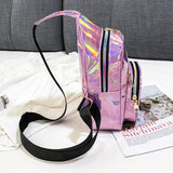 Sidiou Group Women Chest Bag Fashion Patent Leather Single Shoulder Bags Travel Sling Messenger Bag