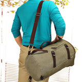 Sidiou Group Casual Men Canvas Backpack Sling Back Bag Large Capacity Hand Bag Travel Shoulder Bags