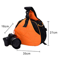 Sidiou Group Waterproof Shoulder Camera Bag with Rain Cover Triangle Sling Bag Travel Bag