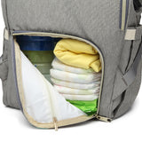 Sidiou Group USB Interface Diaper Bag Large Capacity Waterproof Nappy Bag Mummy Backpack